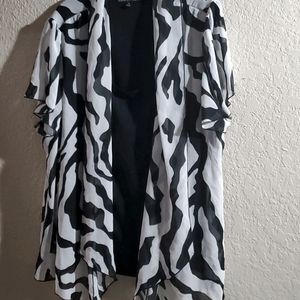 Layered Animal Print 2x Dress Top